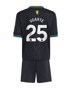 Manchester United Manuel Ugarte #25 Maglia Gara Terza Repliche 2025-26 Bambino Maniche Corte